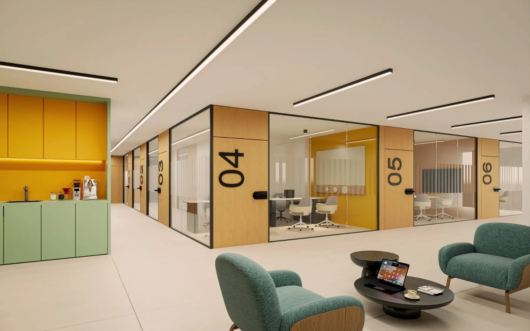 Interior de oficina de WOMA